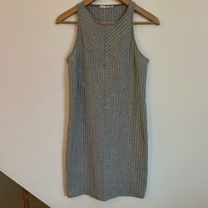 Mango Grey Patterned Bodycon Dress